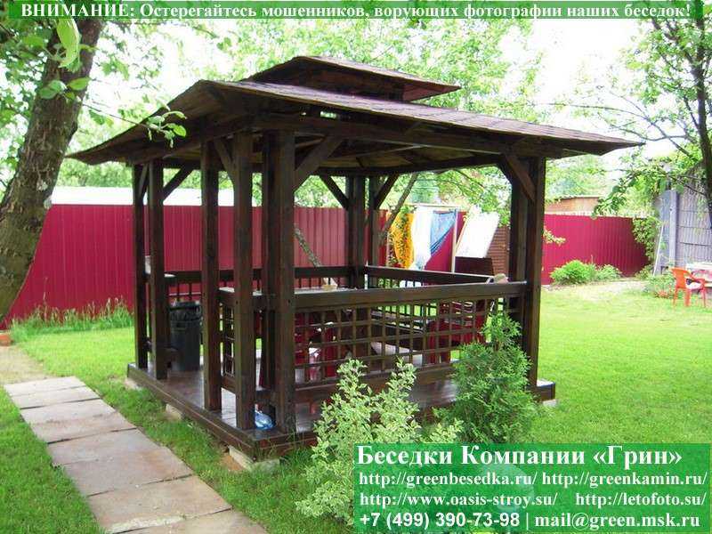 Беседка Для Дачи В Японском, Китайском Стиле 3х3 - Фото № 10