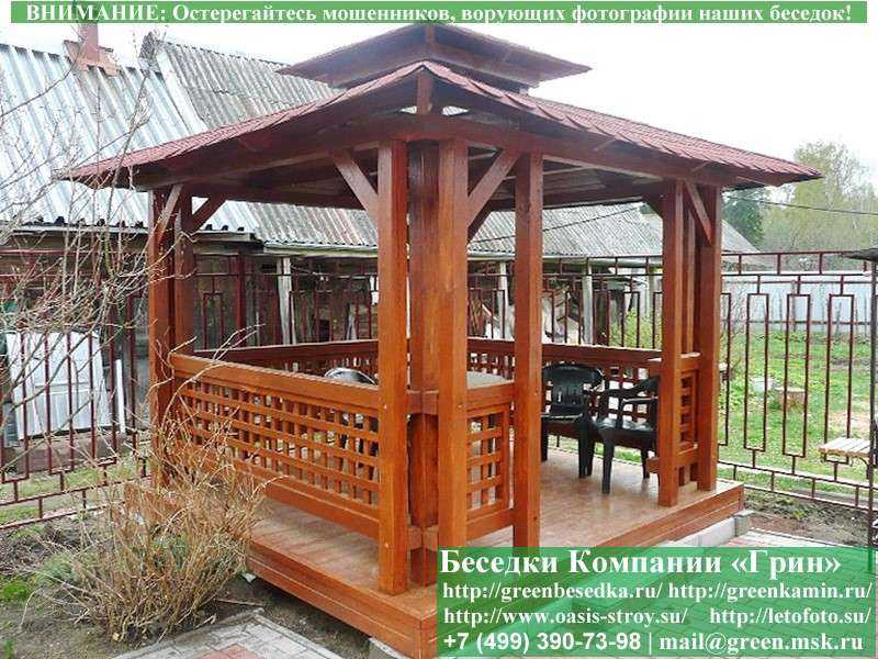 Беседка Для Дачи В Японском, Китайском Стиле 3х3 - Фото № 11