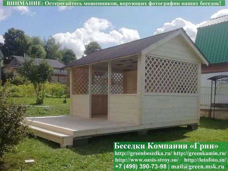Садовая Беседка Для Дачи 'Домик 3х4'. Вариант № 1 - Фото № 14