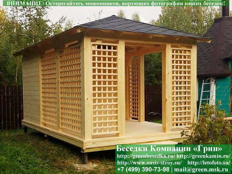 Летняя Беседка Для Дачи C Хозблоком, Сараем 3х5 - Фото № 15