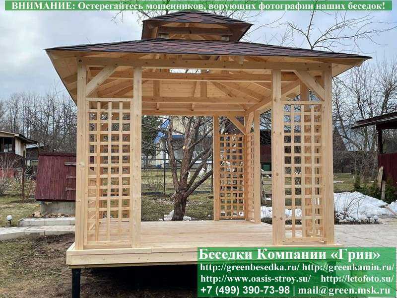 Садовая Беседка "Шатер Для Дачи 3х4" - Фото № 8