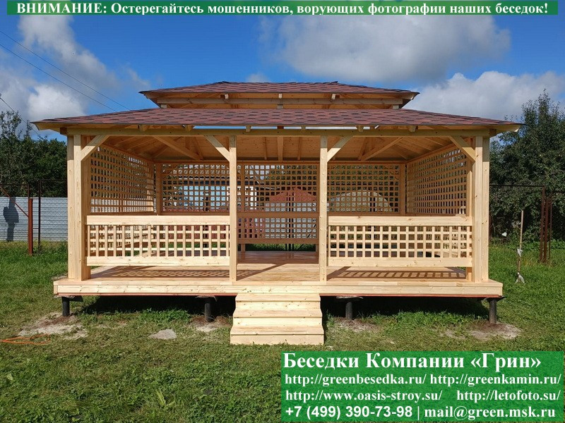 Беседка Для Дачи В Японском, Китайском Стиле 4х6 - Фото № 2