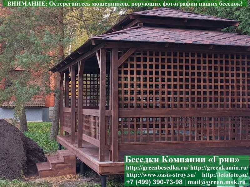 Беседка Для Дачи В Японском, Китайском Стиле 4х6 - Фото № 6