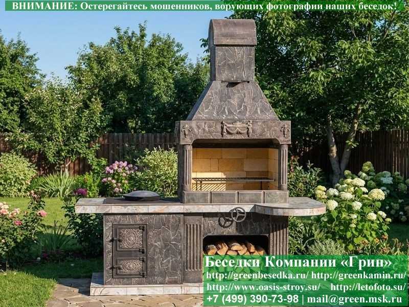 Готовая Печь-Барбекю Из Кирпича Для Гриль-Беседки № 20 - Фото № 1 Готовая Печь-Барбекю Из Кирпича Для Гриль-Беседки № 20 - Фото № 1