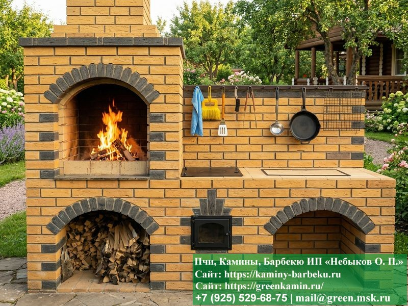Мангал-Барбекю Из Кирпича Для Дачи, Дома № 4 - Фото № 7