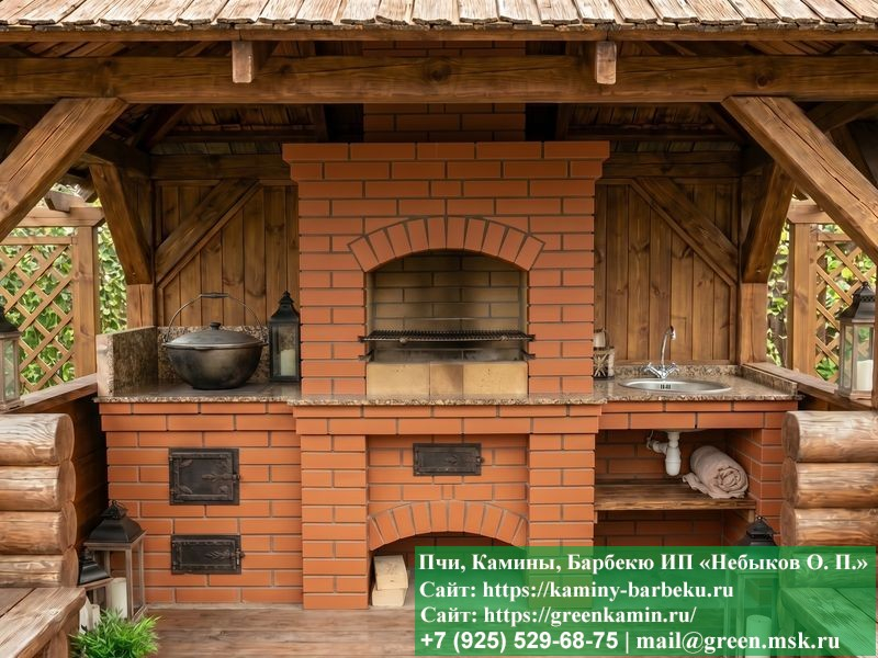 Строительство Барбекю Из Кирпича Для Беседки - Фото № 7 Строительство Барбекю Из Кирпича Для Беседки - Фото № 7