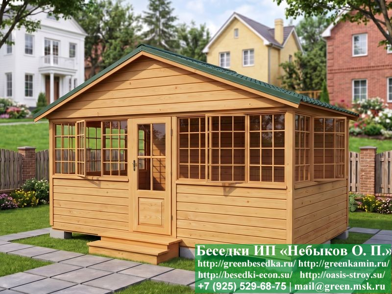 Закрытая Застекленная Беседка Для Дачи 3х5 - Фото № 3