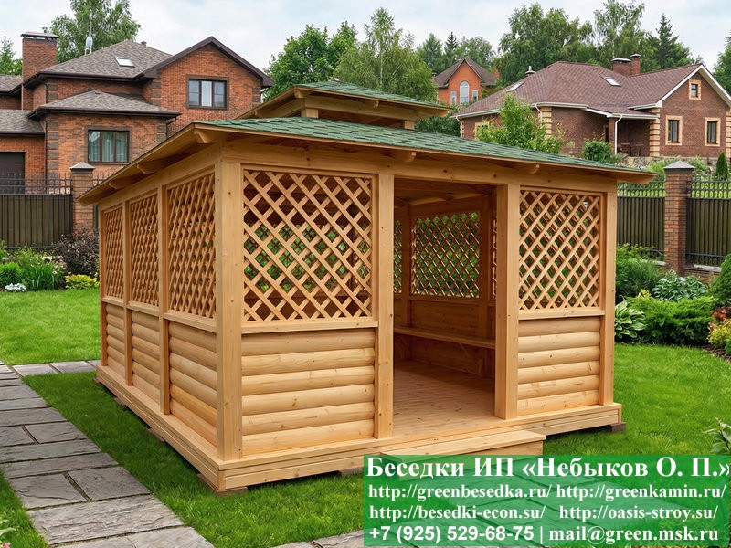Японская, Китайская Беседка Для Дачи 4х5. Вариант № 3 - Фото № 3