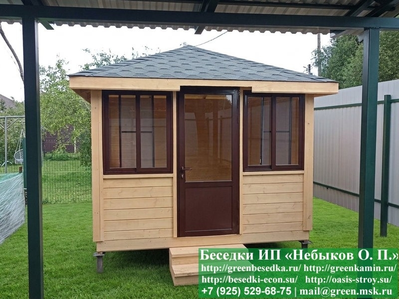 Застекленная Беседка С Алюминиевыми Окнами 3х3 - Фото № 10