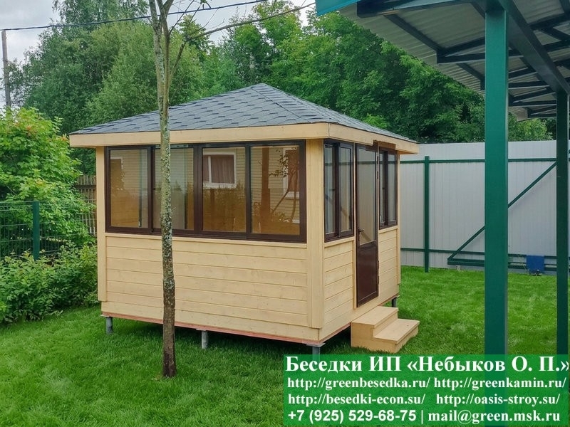 Застекленная Беседка С Алюминиевыми Окнами 3х3 - Фото № 10