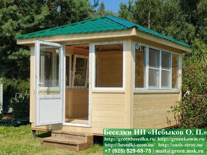 Застекленная Беседка С Пластиковыми Окнами 3х3 - Фото № 9