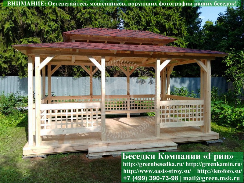 Японская, Китайская Беседка Для Дачи 3х5. Вариант № 1 - Фото № 1 Японская, Китайская Беседка Для Дачи 3х5. Вариант № 1 - Фото № 1