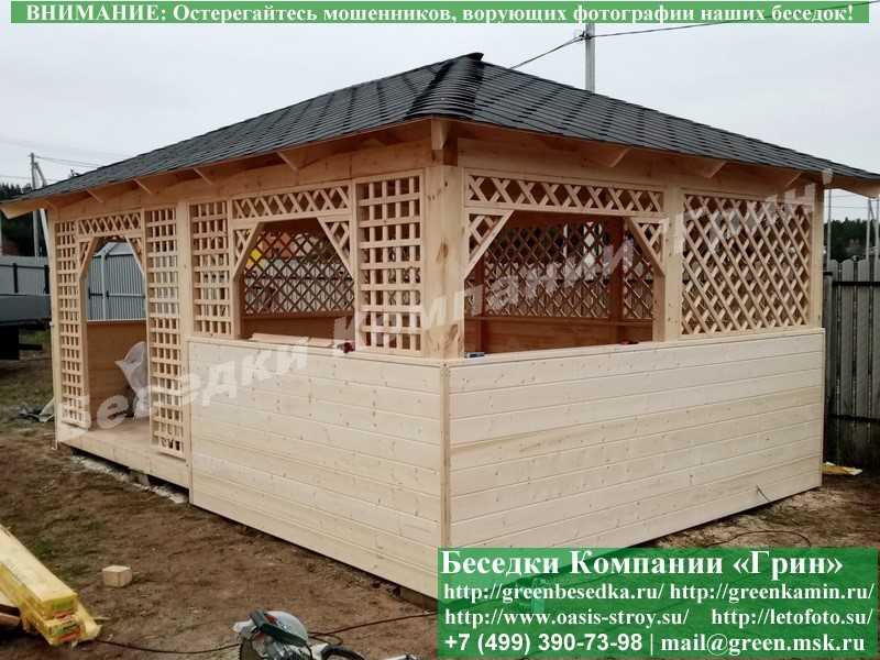 Деревянная Беседка Для Дачи, Сада 'Шекспир 4х6' - Фото № 3